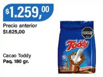 Supermercados Damesco Toddy cacao paq. oferta