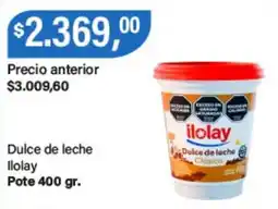Supermercados Damesco Ilolay dulce de leche clásico oferta
