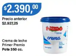 Supermercados Damesco Primer premio crema de leche oferta