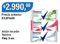 Supermercados Damesco Rexona jabón tocadoc oferta