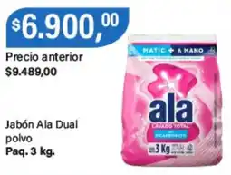 Supermercados Damesco Ala jabón dual polvo oferta