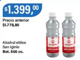 Supermercados Damesco San Iginio alcohol etilico oferta