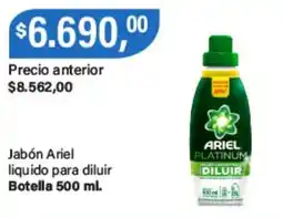 Supermercados Damesco Ariel jabón líquido para diluir oferta