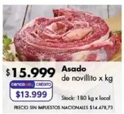 Disco Cencopay asado de novillito oferta