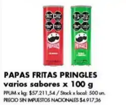 Disco Pringles papas fritas varios sabores oferta