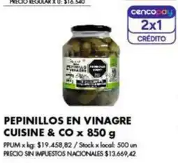 Disco Cuisine & Co pepinillos en vinagre oferta