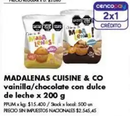 Disco MadaLENAS Cuisine & Co vainilla/chocolate con dulce de leche oferta