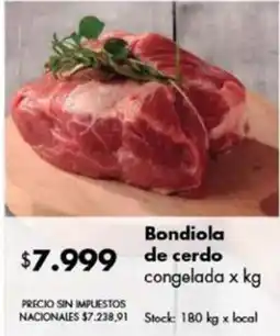 Disco Bondiola de cerdo oferta
