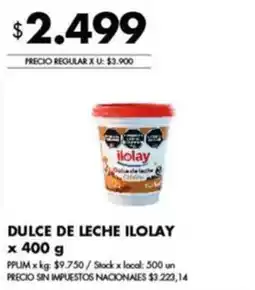 Disco Ilolay dulce de leche oferta