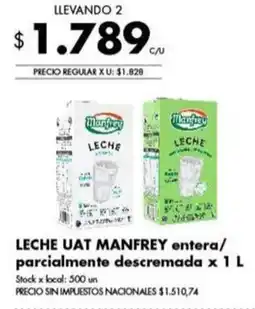 Disco Manfrey leche entera oferta