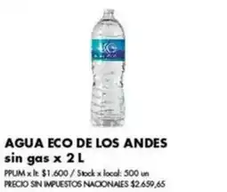 Disco Agua eco de los andes oferta