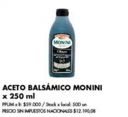 Disco Monini aceite balsámico oferta