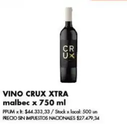 Disco Crux vino xtra malbec oferta