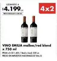 Disco Emilia - vino emilia malbec/red blend x 750 ml oferta
