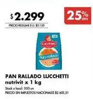 Disco Lucchetti - pan rallado oferta