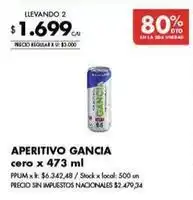 Disco Gancia - aperitivo gancia oferta