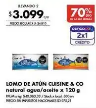 Disco Lomo de atún oferta