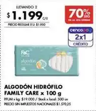 Disco Algodón hidrófilo oferta