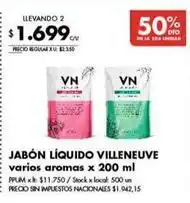 Disco Villeneuve - jabón líquido oferta