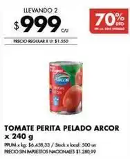 Arcor - tomate perita pelado