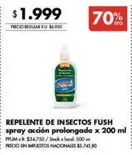 Disco Repelente de insectos spray acción prolongada oferta