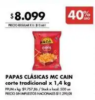 Disco Papas clásicas corte tradicional oferta
