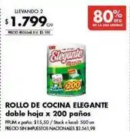 Disco Elegante - rollo de cocina doble hoja oferta
