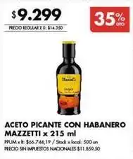Disco Aceto picante con habanero oferta