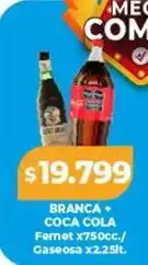 Supermayorista Vital Coca cola - fernet x750cc. + gaseosa x2.25lt oferta