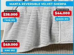 Supermayorista Vital King - manta reversible velvet-sherpa oferta