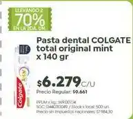 Jumbo Colgate - pasta dental total original mint oferta