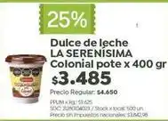 Jumbo Colonial - dulce de leche pote oferta