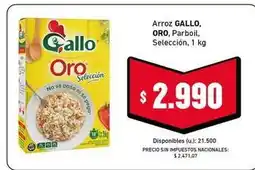 Cooperativa Obrera Gallo - arroz oro, parboil, selección oferta