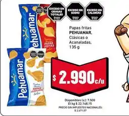 Cooperativa Obrera Pehuamar - papas fritas clásicas o acabadas oferta