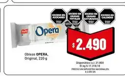 Cooperativa Obrera Opera - obleas oferta