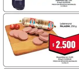 Cooperativa Obrera Paladini - leberwurst oferta