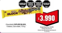 Cooperativa Obrera Cofler - chocolate cofler block oferta