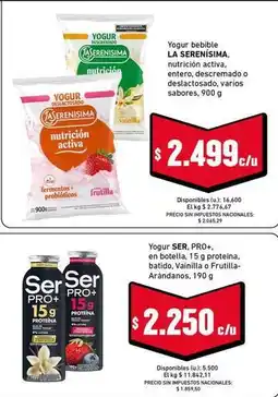 Cooperativa Obrera Ser - yogur bebible oferta