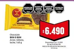 Cooperativa Obrera Bon o bon - chocolate arcor, relleno, leche oferta