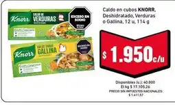 Cooperativa Obrera Knorr - caldo de cubos oferta