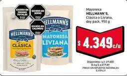 Cooperativa Obrera Hellmann's - mayonesa clásica o liviana oferta