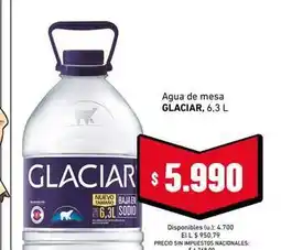 Cooperativa Obrera Glaciar - agua de mesa oferta