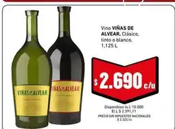 Cooperativa Obrera Viñas de alvear - vino clásico, tinto o blanco oferta