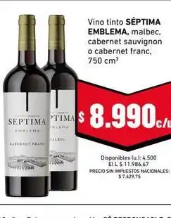 Cooperativa Obrera Malbec - vino tinto emblema, malbec, cabernet sauvignon o cabernet franc oferta