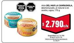 Cooperativa Obrera La campagnola - atún del mar oferta