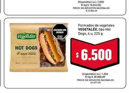 Cooperativa Obrera Vegetalex - formados de vegetales tipo hot dogs oferta