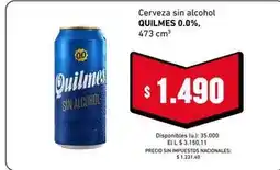 Cooperativa Obrera Quilmes - cerveza sin alcohol oferta