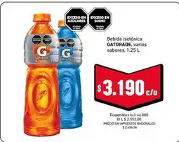 Cooperativa Obrera Gatorade - bebida isotónica oferta