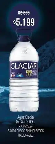Makro Glaciar - agua sin gas oferta