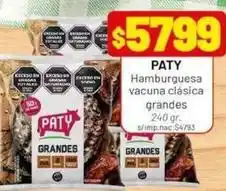 Almacor Paty - hamburguesa vacuna cl0sica grandes oferta